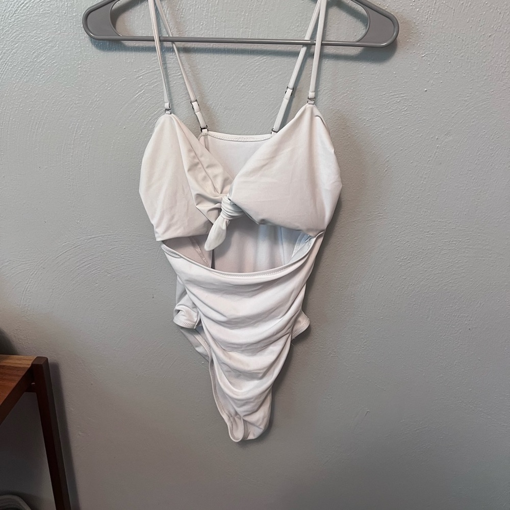 White one piece swimsuit